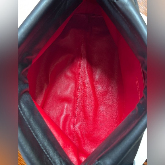 Pre-owned Notte Shoulder Bag Mansur Gavriel Black/Flamma Leather Clutch - Picture 9 of 17